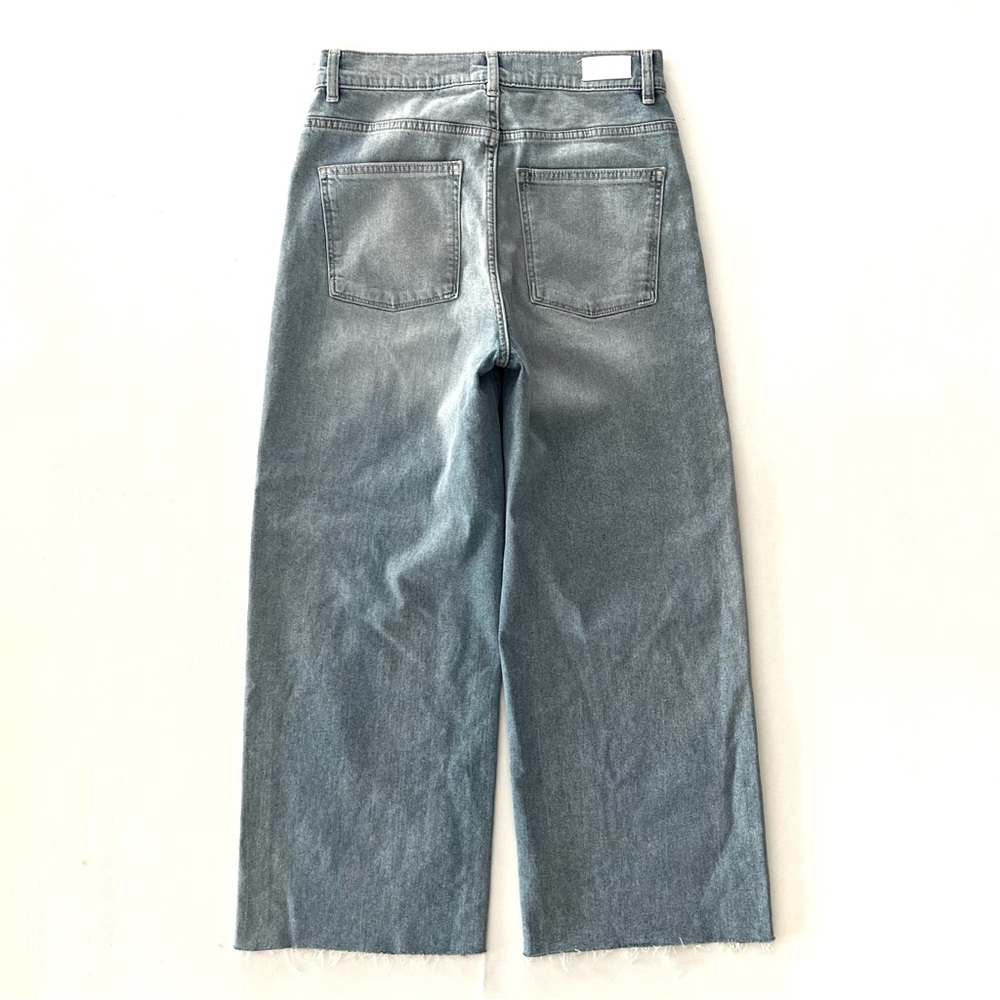 Dl1961 Hepburn Wide Leg High Rise Ankle Jeans in Freshwater Wash Size 28
